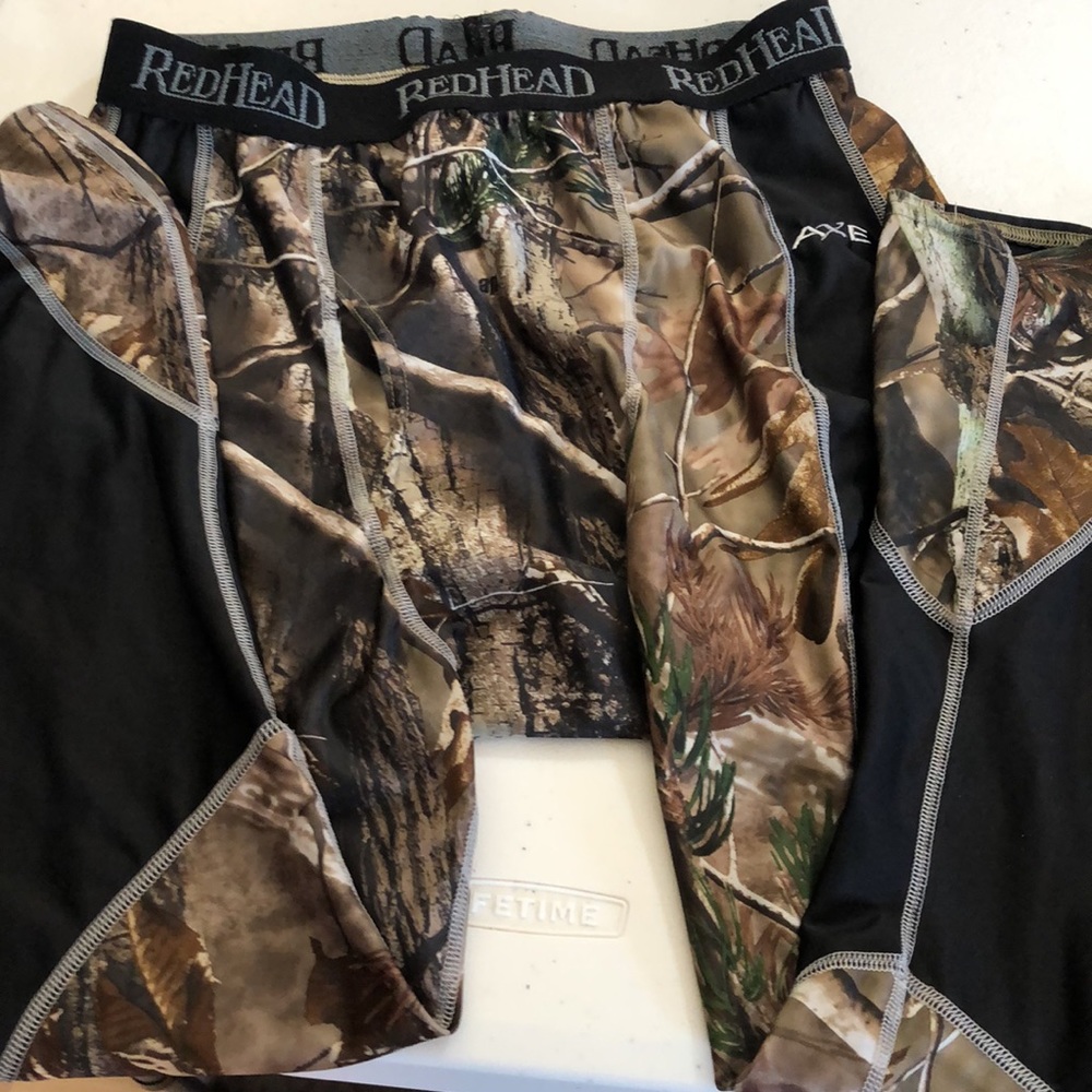 Mens XL Redhead Camo base layer with AXE - Picture 3 of 7